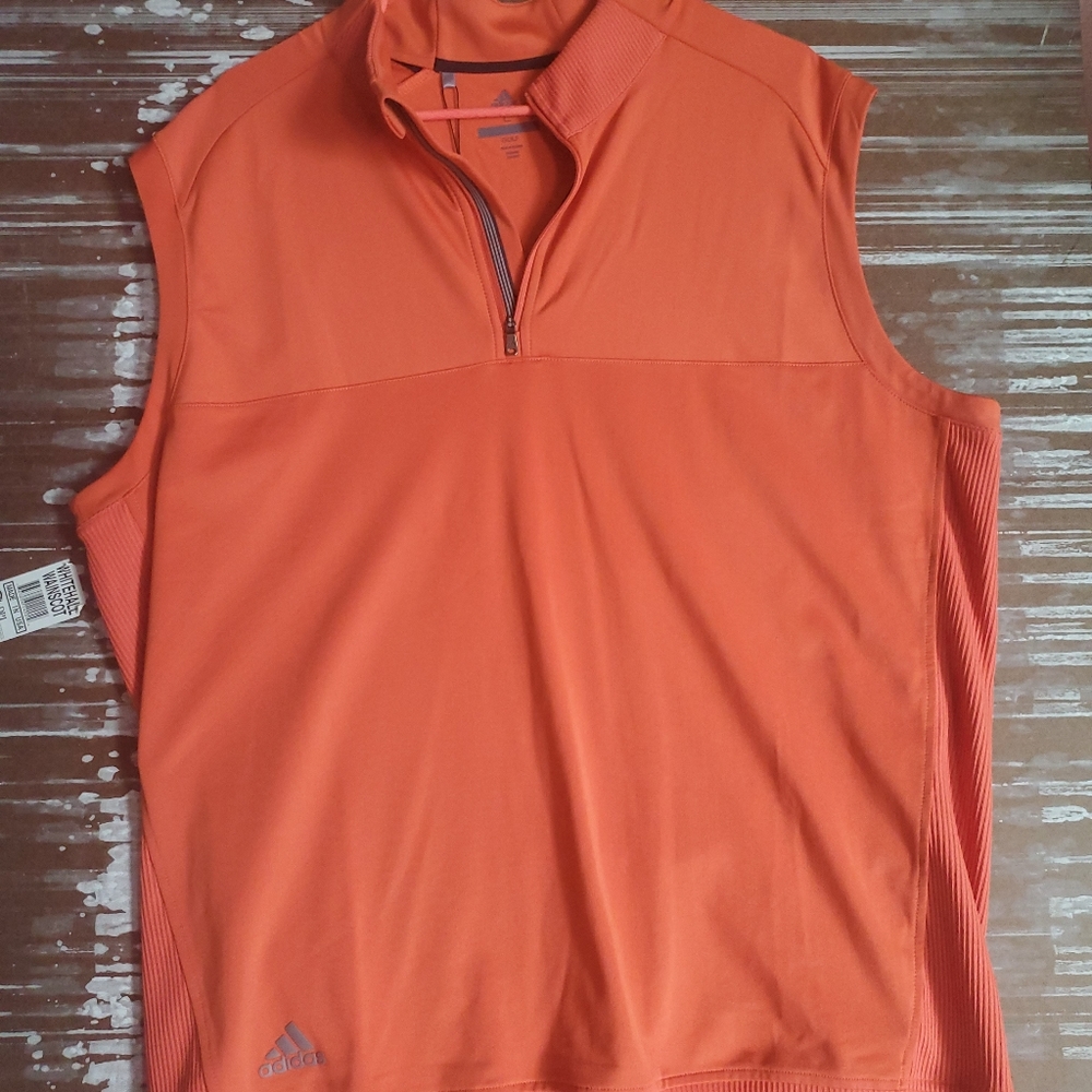 Adidas orange vest for man